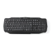 GKBD100BKDE Bedraad Gaming Toetsenbord | USB 2.0 | Membrane Toetsen | LED | QWERTZ | Duits | USB Gevoed | Lengte stroomkabel: 1.50 m | Gaming