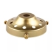 Glashouder messing diameter 61mm hoogte 25mm gat 10,5mm