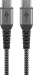 WE032107908 USB-C naar USB-C Textiel kabel 0.5 meter 3A / 60W
