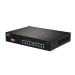 Lange afstand 8-poorts Gigabit PoE+-switch met DIP-switch