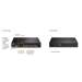 Lange afstand 8-poorts Gigabit PoE+-switch met DIP-switch