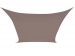 ZONNEZEIL - VIERKANT - 3.6 x 3.6 m - KLEUR: TAUPE