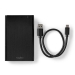 Hardeschijfbehuizing | 2.5 " | USB 3.1 Gen1 | USB Type-A / USB Type-C™ | Notebook / PC | Aluminium