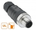 4-polige M12 Connector male met schroefaansluiting - SW15