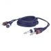 DAP 2x Jack 6.3 male naar 2x RCA male 1.5m