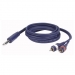 DAP Stereo Jack 6.3mm naar 2 RCA Male 3m