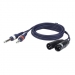 HEFL44150 DAP 2 X XLR MALE - 2 X JACK MALE 1,5 MTR