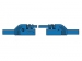 HM0421S50A CONTACT PROTECTED MEASURING LEAD 4mm 50cm / BLUE (MLB-SH/WS 50/1)