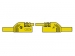 HM0431S50A CONTACT PROTECTED MEASURING LEAD 4mm 50cm / YELLOW (MLB-SH/WS 50/1)