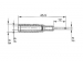 spuitgegoten verloopstuk 2mm tot 4mm / zwart (MZS 2)