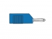 HM1420 MATING CONNECTOR 4mm WITH LONGITUDINAL OR TRANSVERSE CABLE MOUNTING, WITH SCREW / BLUE (BSB 20K)