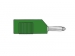 HM1440 MATING CONNECTOR 4mm WITH LONGITUDINAL OR TRANSVERSE CABLE MOUNTING, WITH SCREW / GREEN (BSB 20K)