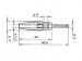 BANAANSTEKKER 4mm MET DWARGAT EN SOLDEERAANSLUITING / GEEL (BULA 30K)