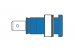 HM2421S GEISOLEERDE INBOUWBUS 4mm, AANRAAKVEILIG / BLAUW (SEB 2620-F6,3)