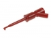 MINIATUUR KLEMTESTPEN MET 2mm BUSAANSLUITING (KLEPS2BU) - ROOD