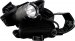 BK49360 Hoofdzaklamp Power led 3W + 3xAAA