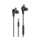HPWD8000BK Bedrade Koptelefoon | 3,5 mm | Kabellengte: 1.20 m | Ingebouwde microfoon | Volumebediening | Ear Wings | Zwart