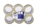 Verpakkingstape flatpack 6 rollen - transparant 50mm x 66m