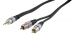 HQSS3458/1.5 Stereo Audiokabel 3.5 mm Male - 2x RCA Male 1.50 m Donkergrijs
