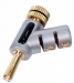 HQSSCC019BS Banana Connector Male + Female Metaal ZWART