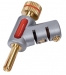 HQSSCC019RS Banana Connector Male + Female Metaal ROOD
