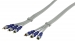 Component Videokabel 3x RCA Male - 3x RCA Male 10.0 m Grijs