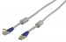 High Speed HDMI kabel met Ethernet HDMI-Connector - HDMI-Connector Haaks 90° 5.00 m Grijs