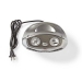 Keramische PTC-Ventilatorkachel | 750 / 1500 W | 2 Verwarmingsmodi | Instelbare thermostaat | Draait automatisch | Oververhittingsbeveiliging | Omvalpreventie