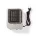 Keramische PTC-Ventilatorkachel | 750 / 1500 W | 2 Verwarmingsmodi | Oververhittingsbeveiliging | Omvalpreventie