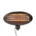 Patio Verwarmer | 2000 W | 3 Warmte Standen | Wandmontage | IP34 | Zwart