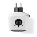 Plug-In Verwarming | 400 W | Instelbare thermostaat | Temperatuurbereik: 15 - 45 °C | LCD | Oververhittingsbeveiliging | Uitschakeltimer: 12 u | Wit / Zwart