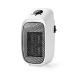 Plug-In Verwarming | 400 W | Instelbare thermostaat | Temperatuurbereik: 15 - 45 °C | LCD | Oververhittingsbeveiliging | Uitschakeltimer: 12 u | Wit / Zwart