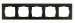 IN80300516 ION 5-voudig afdekraam V1 Mat Zwart