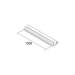 FT23001694 Ivela 3f afdekstrip 1000mm wit