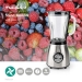 Blender | 800 W | 1.5 l | Glas | 2-Snelheden | Zilver / Zwart