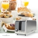 Broodrooster | 4 Sneetjes Brood | 2 Lange Sleuven | Bruining niveaus: 7 | Ontdooifunctie | Aluminium / Zilver