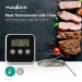 Vleesthermometer | Alarm / Timer | LCD-Scherm | 0 - 250 °C | Zilver / Zwart