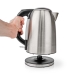 Waterkoker | 1.7 l | Roestvrij Staal | Zilver / Zwart | 360 graden draaibaar | Verborgen verwarmingselement | Strix®-controller | Droogkookbeveiliging