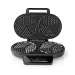Wafelijzer | 2 x 5 Heart shaped waffles | 12 cm | 1200 W | Automatische temperatuurregeling | Kunststof / Metaal