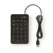 KBNM100BK Bedraad Toetsenbord | USB | Kantoor | Enkelhandig | Nummeriek | Numeriek toetsenbord