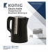 Elektrische Waterkoker 2200 W 1.7 l Zwart/Zilver