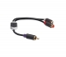 Subwooferkabel RCA Male - 2x RCA Female 0.20 m Antraciet
