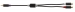 Subwooferkabel RCA Male - 2x RCA Female 0.20 m Antraciet