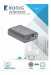 Digitale Audio Converter 1x TosLink Female + 1x S/PDIF (RCA) Female - 1x TosLink Female + 1x S/PDIF (RCA) Female Donkergrijs