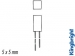 L-1553HDT VIERKANTE LED 5 x 5mm ROOD DIFFUUS