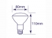 GEKLEURDE DISCO LAMP - GEEL 60W