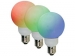 RGB LEDLAMP - E27 - 20 LEDS - Ø80mm
