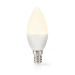 LED-Lamp E14 | Kaars | 4.9 W | 470 lm | 2700 K | Warm Wit | Frosted | 3 Stuks