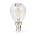LBFE14G451 LED-Filamentlamp E14 | G45 | 2 W | 250 lm | 2700 K | Warm Wit | 1 Stuks | Doorzichtig