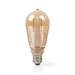 LBRDE27ST64AR LED-Filamentlamp E27 | ST64 | 3.5 W | 120 lm | 1800 K | Dimbaar | Goudkleurig | Retrostijl | 1 Stuks